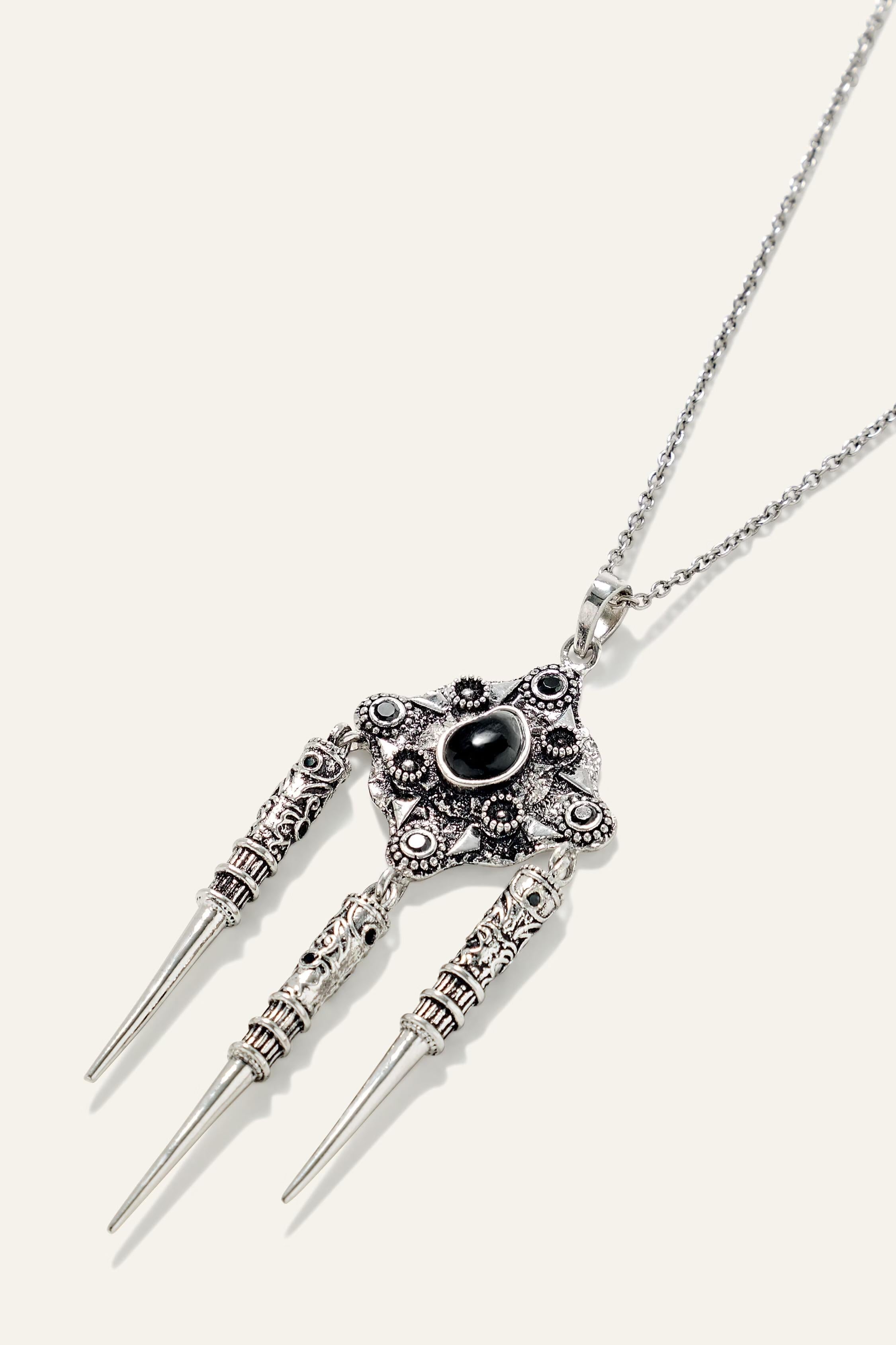 Bohemian Style Necklace Noor Gray