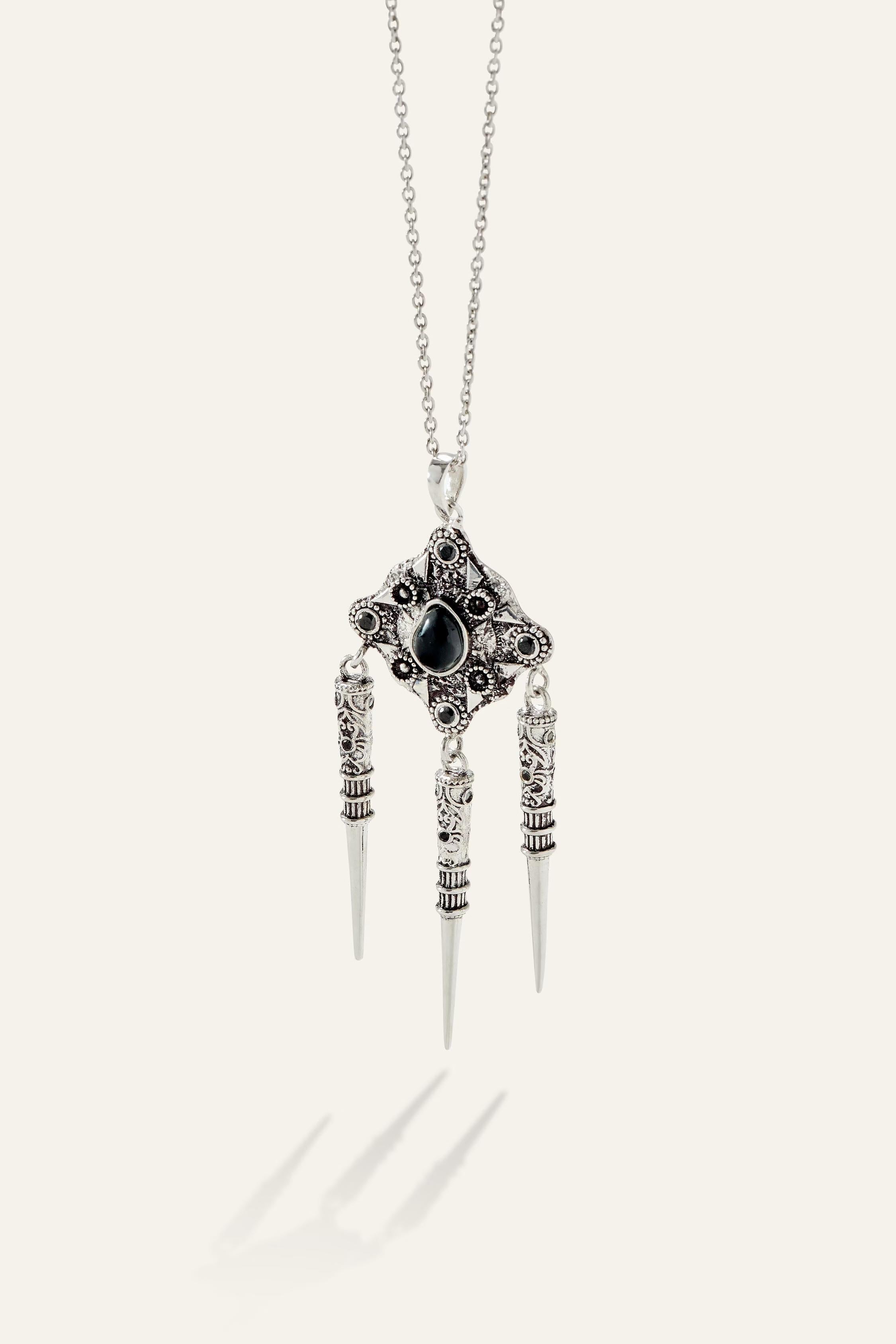 Bohemian Style Necklace Noor Gray