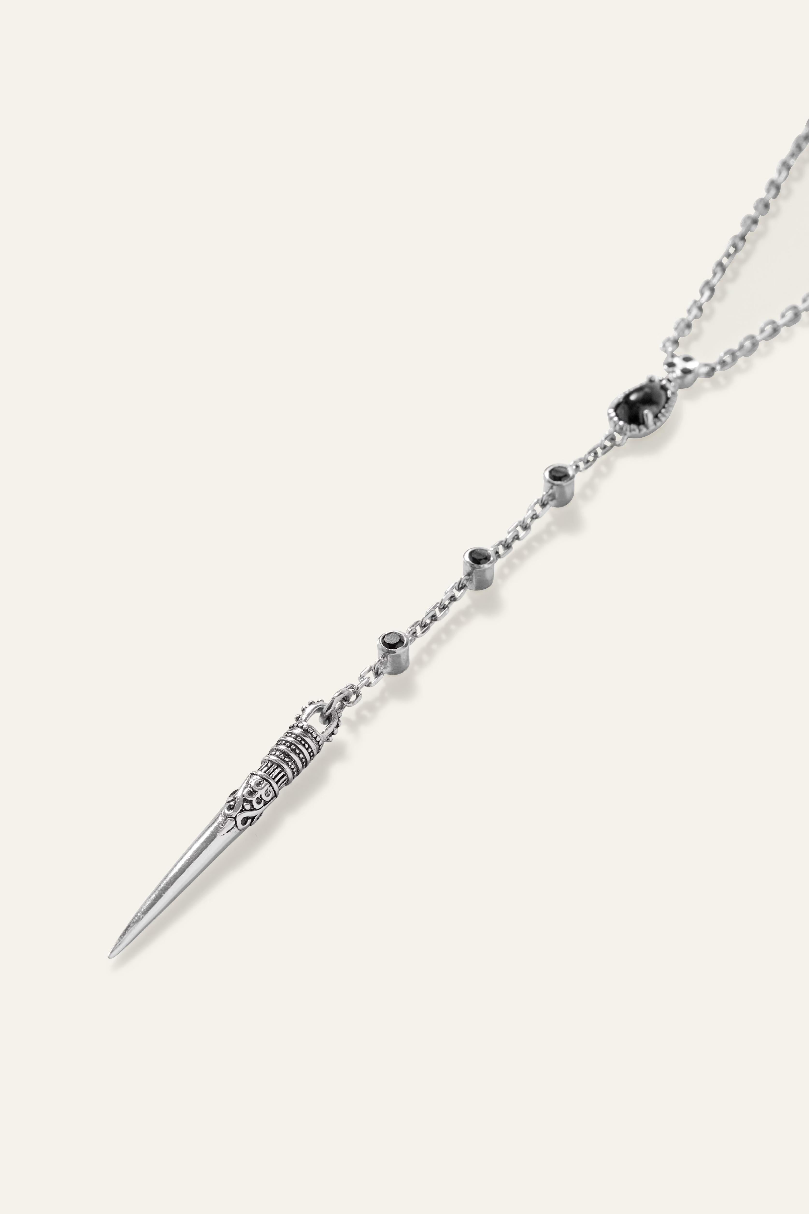 Necklace With Pendant Ojas Gray