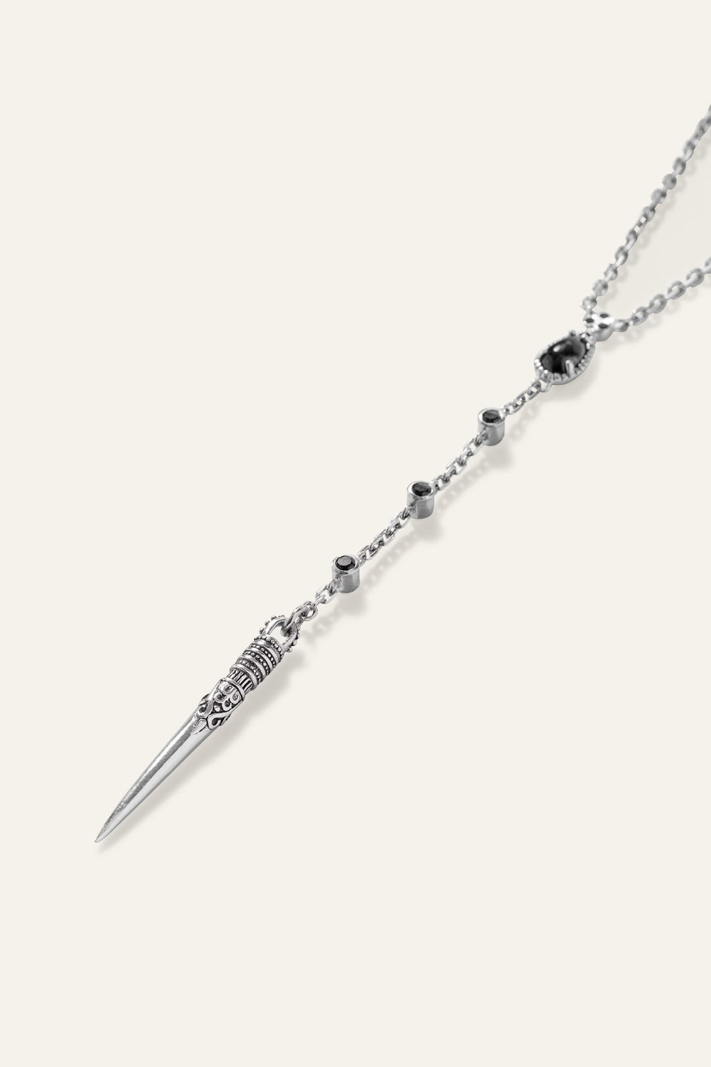 Necklace With Pendant Ojas Gray