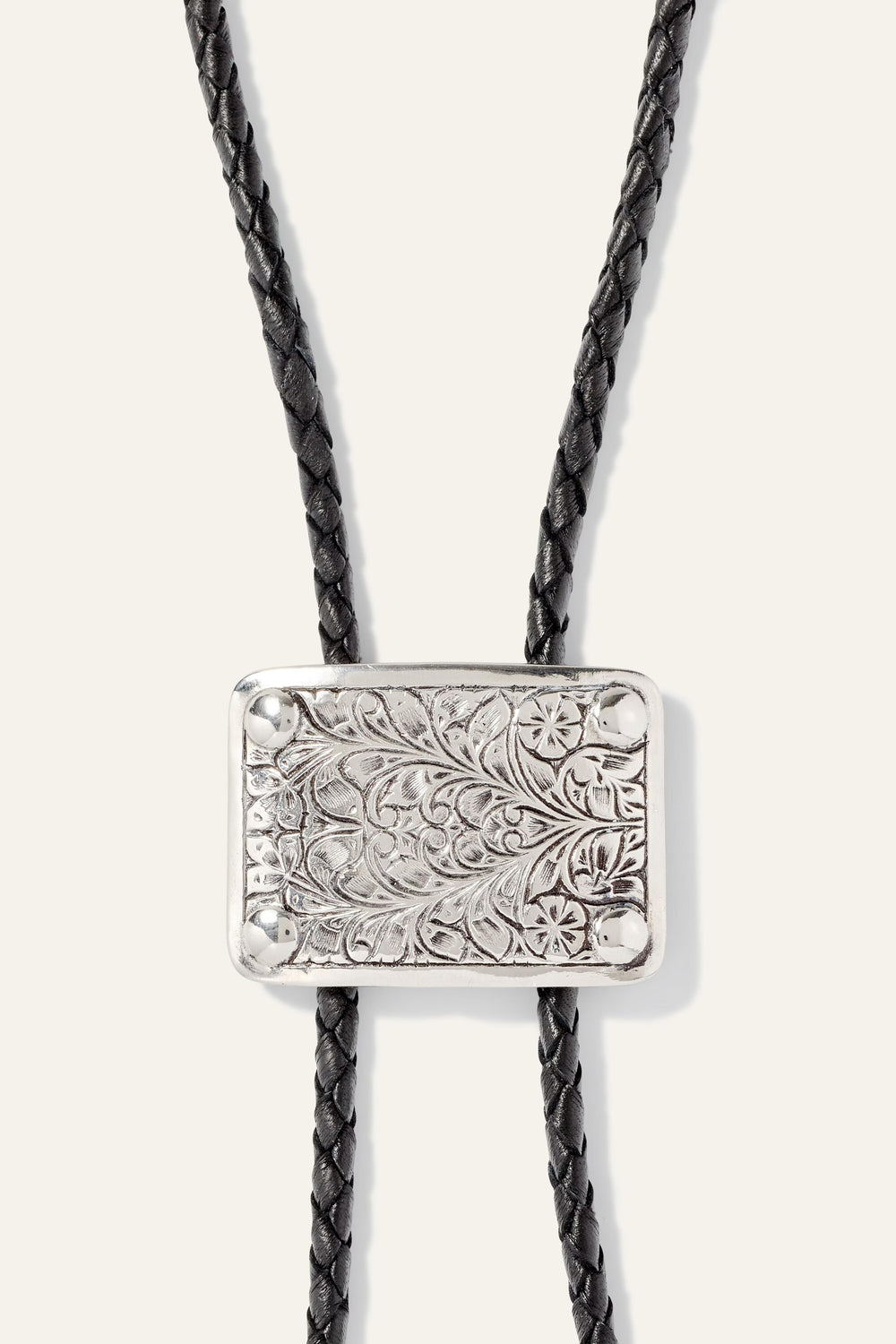Silver Bolo Tie Ortan Gray