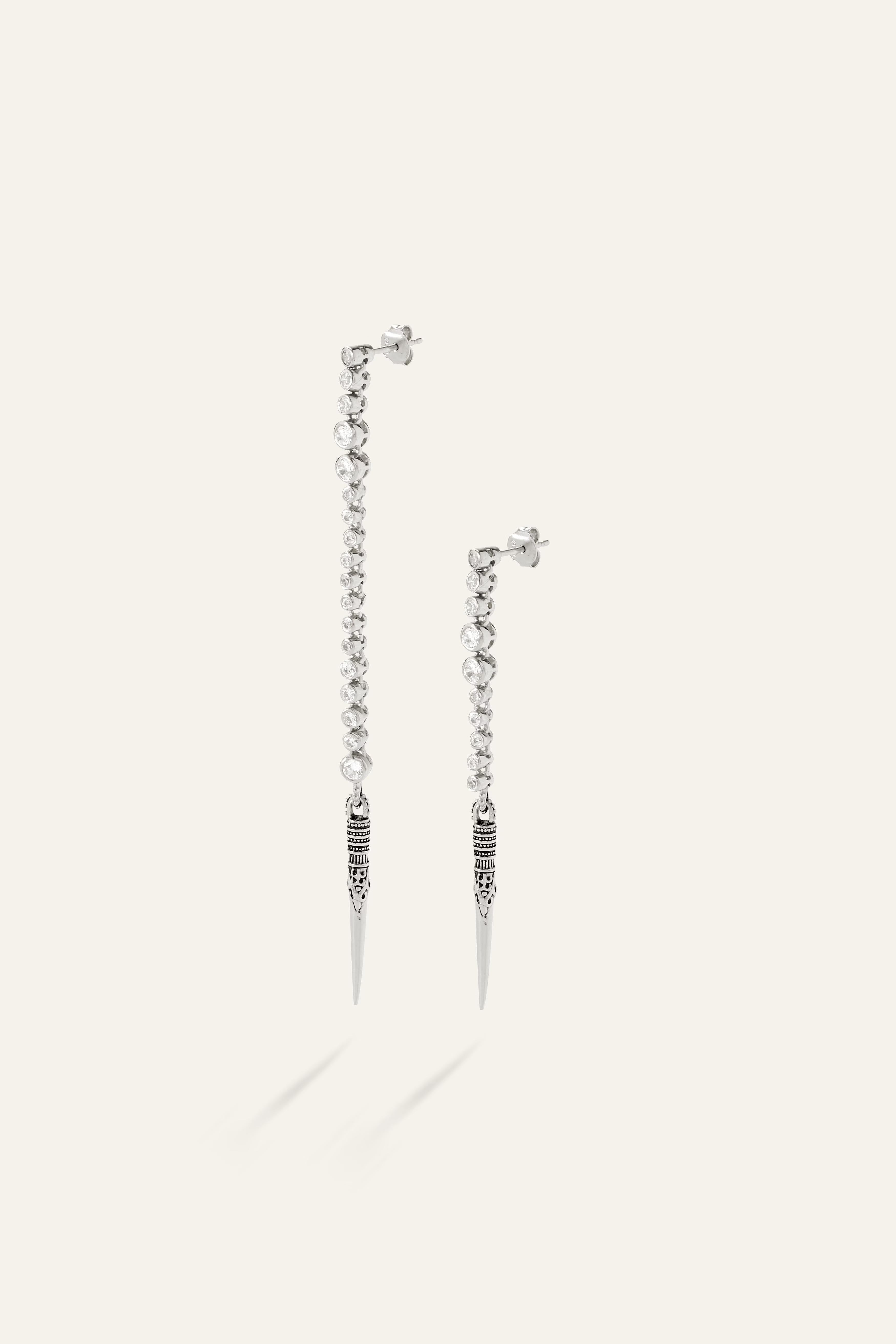Silver Earrings Tayanne Gray