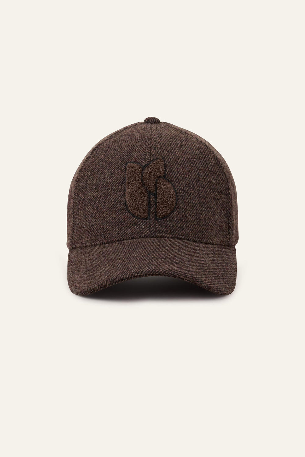 Embroidered Baseball Cap Hugo Brown