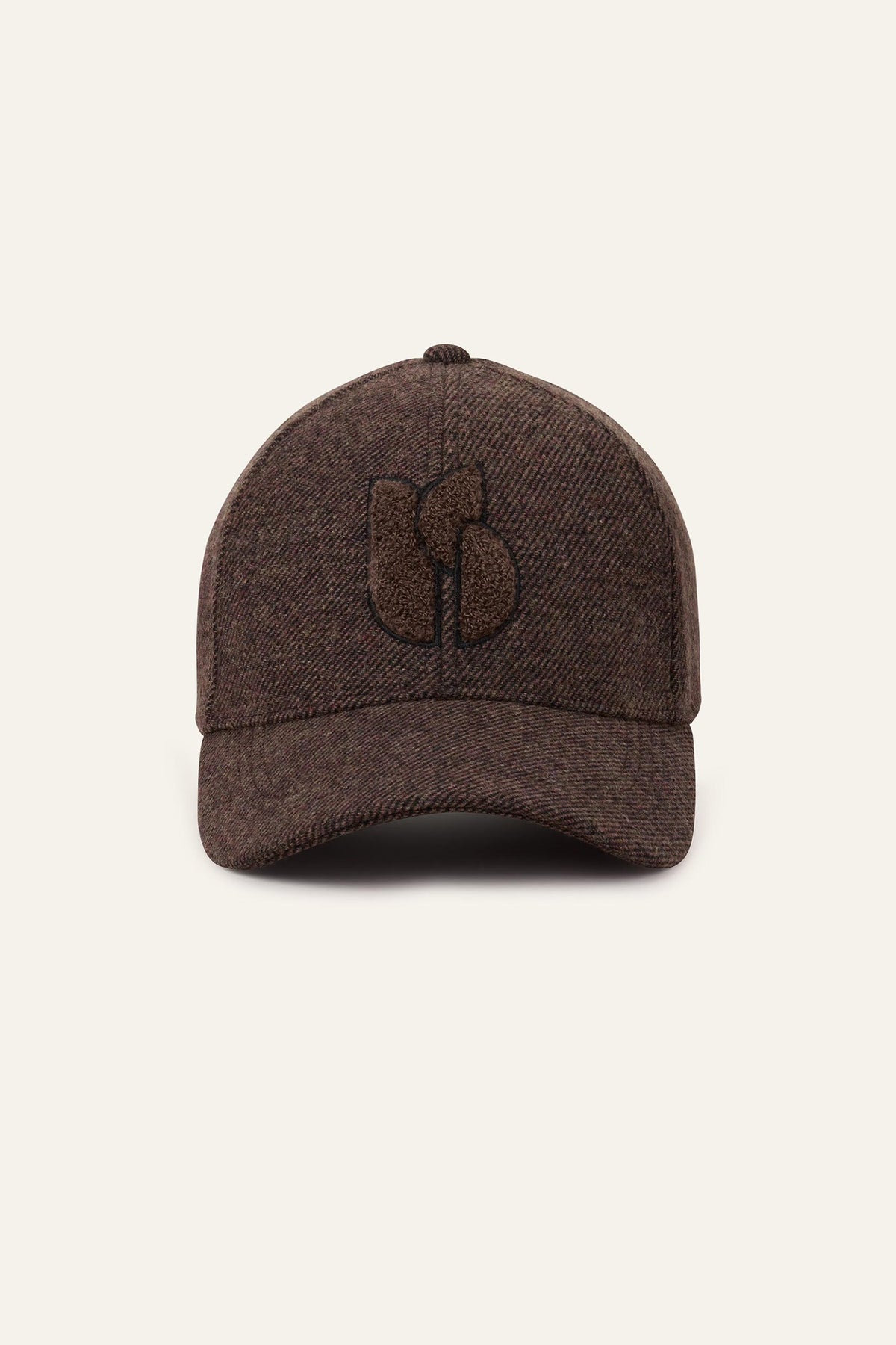 Embroidered Baseball Cap Hugo Brown