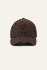 Embroidered Baseball Cap Hugo Brown