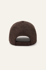 Embroidered Baseball Cap Hugo Brown