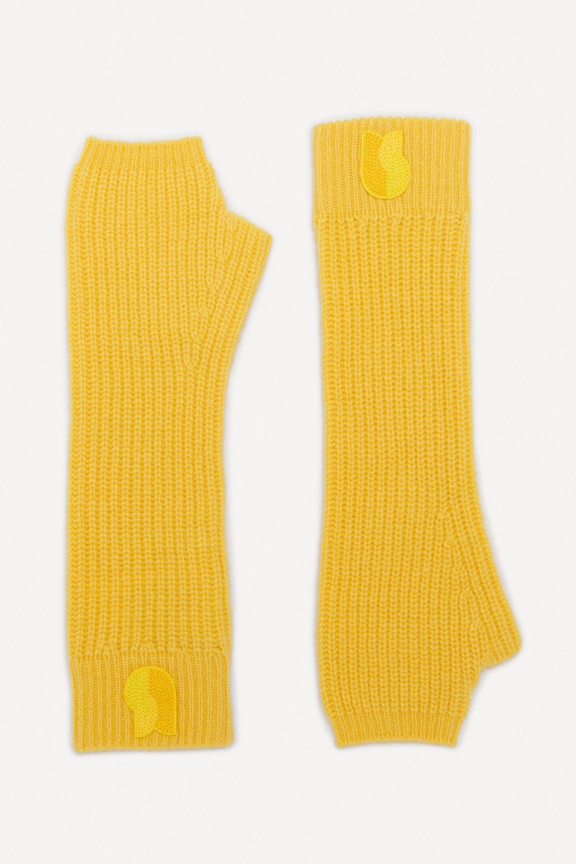 Long Mittens Moon Yellow