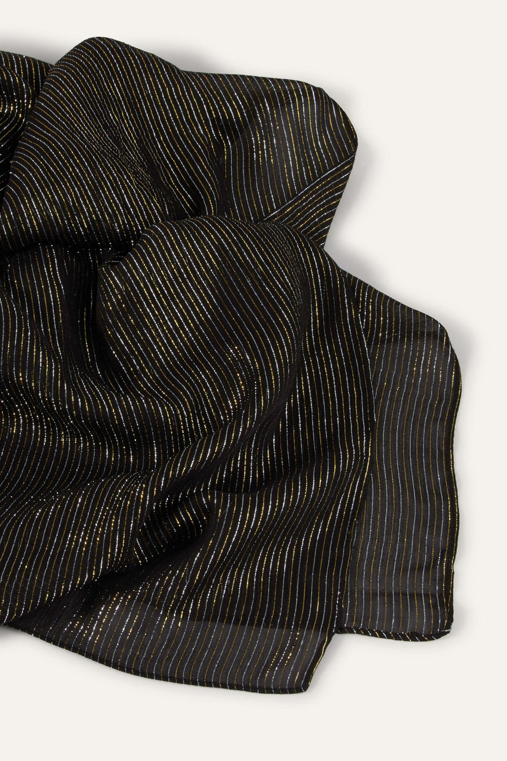 Metallic Scarf Cloe Black