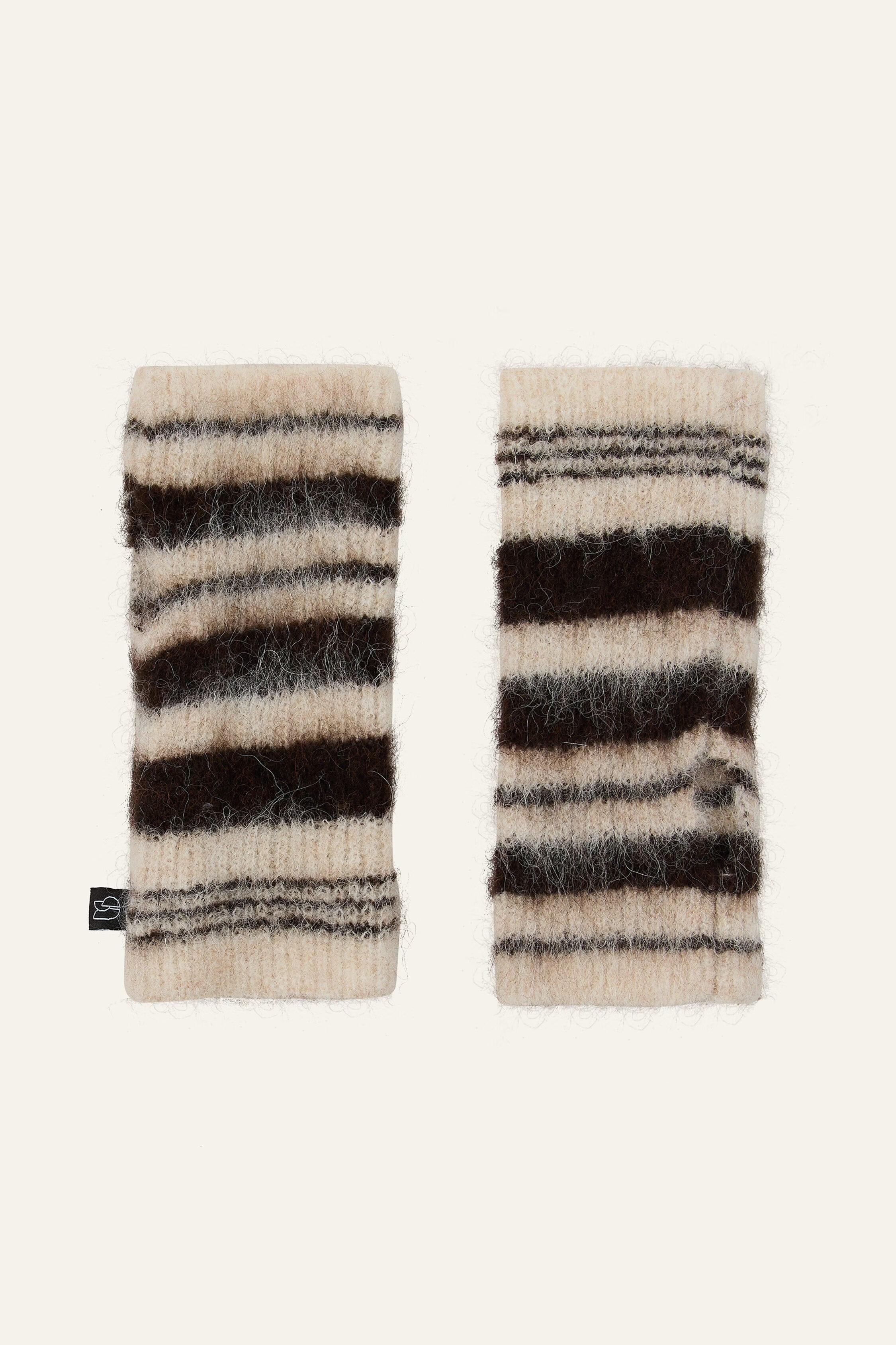 Wool Mittens Shiva Brown