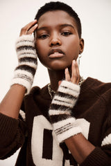 Wool Mittens Shiva Brown